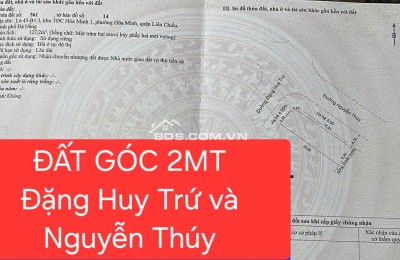 Cần bán lô góc 2 MT đường Đặng Huy Trứ và Nguyễn Thuý